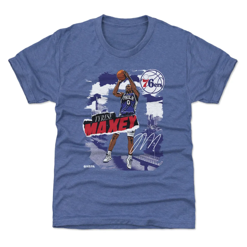 Tyrese Maxey Philadelphia 76ers Rough WHT sold by 500 Level product image thumbnail 3