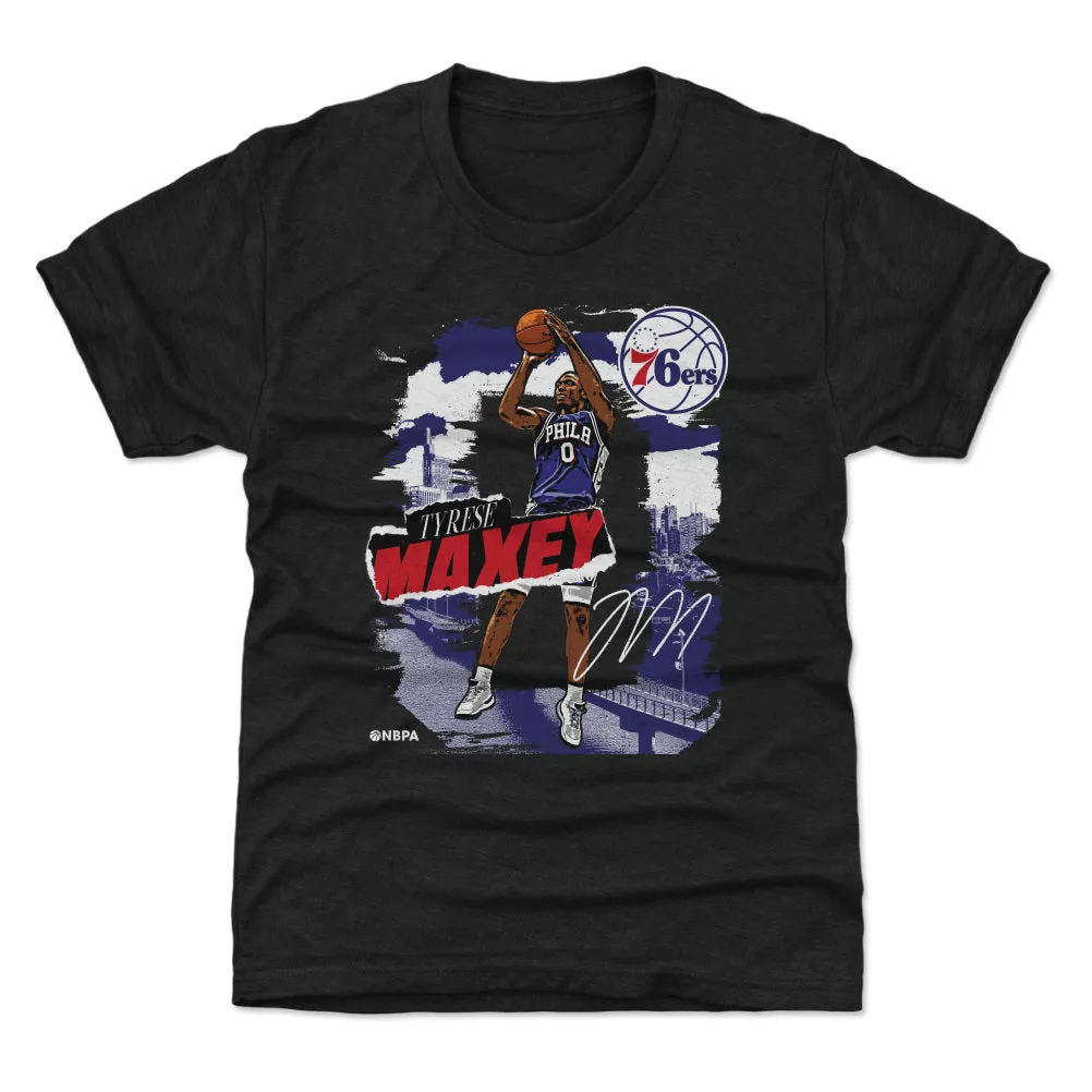 Tyrese Maxey Philadelphia 76ers Rough WHT sold by 500 Level product image thumbnail 2