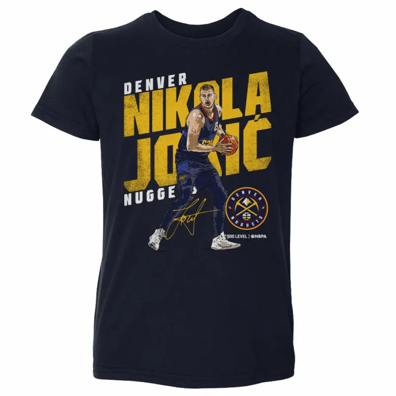 Nikola Jokic Denver Nuggets Slant WHT sold by 500 Level