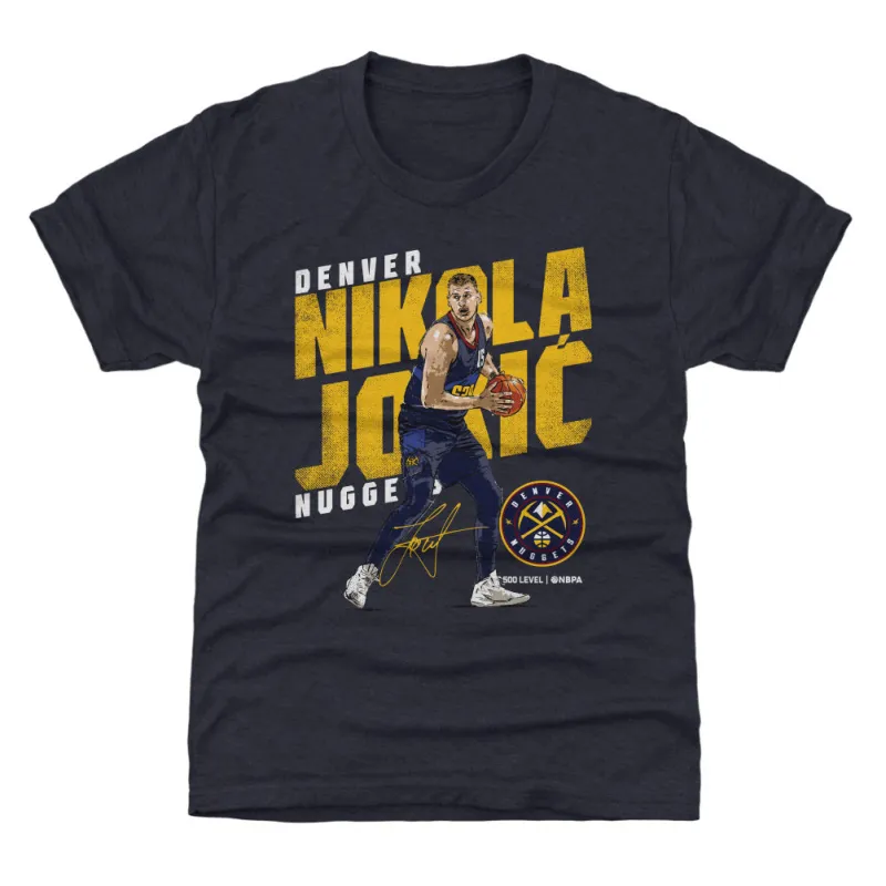 Nikola Jokic Denver Nuggets Slant WHT sold by 500 Level