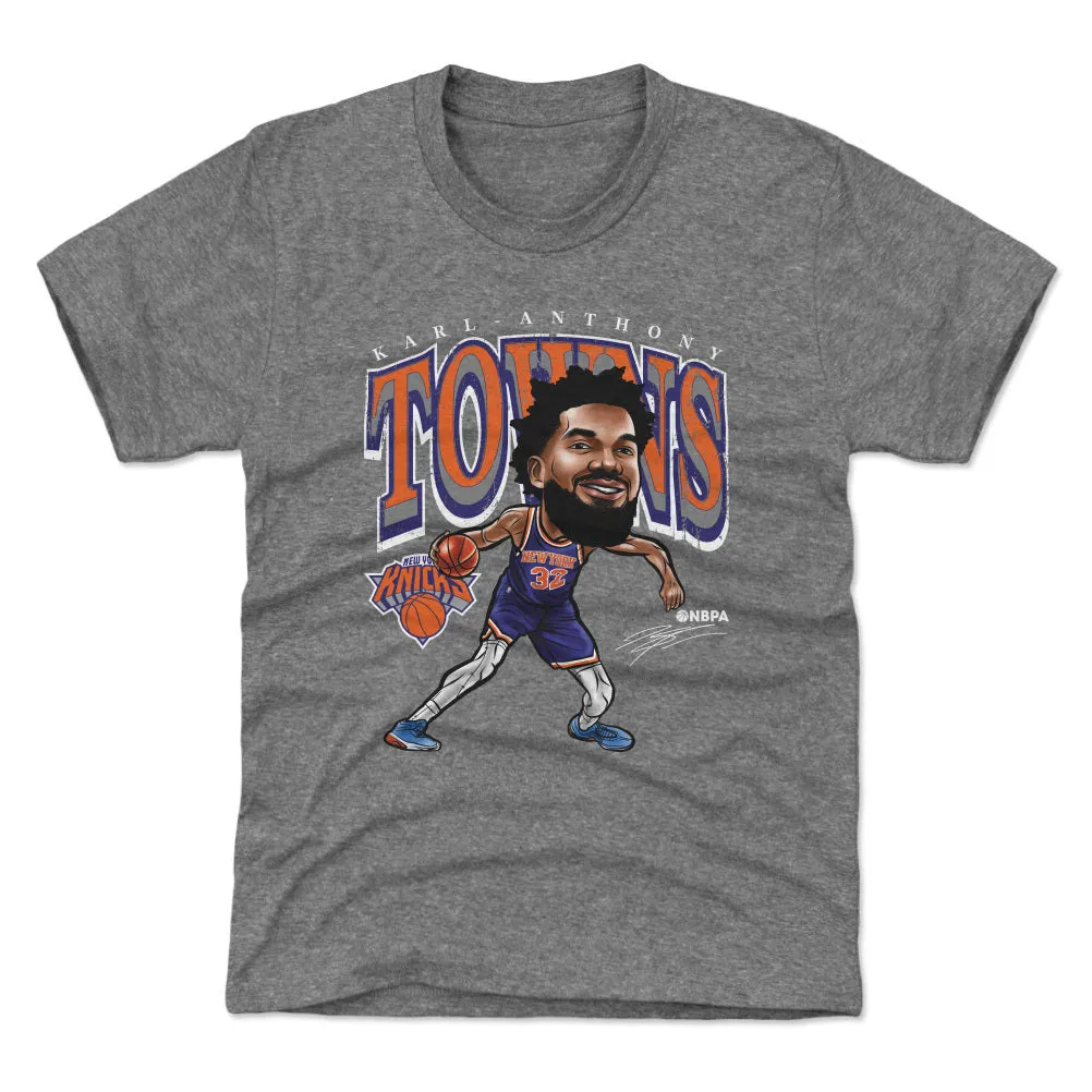 Karl-Anthony Towns New York Knicks Cartoon WHT sold by 500 Level