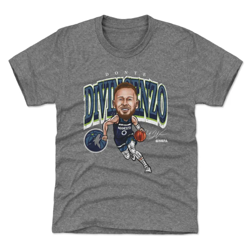 Donte DiVincenzo Minnesota Timberwolves Cartoon NBA WHT sold by 500 Level
