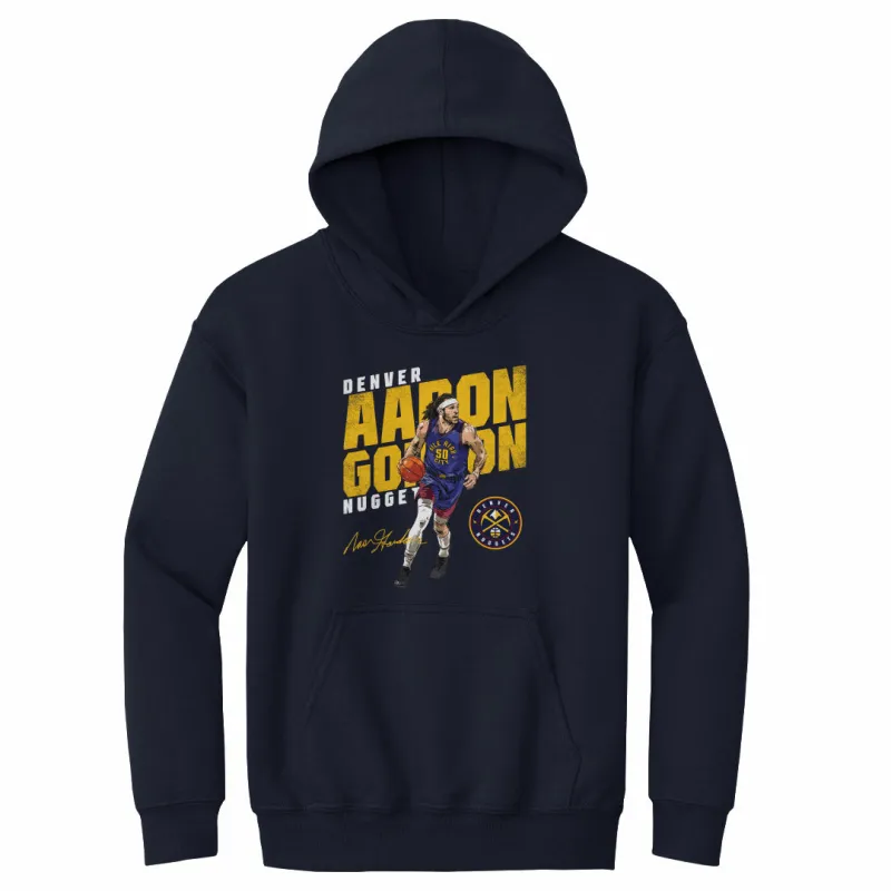 Aaron Gordon Denver Nuggets Slant WHT sold by 500 Level
