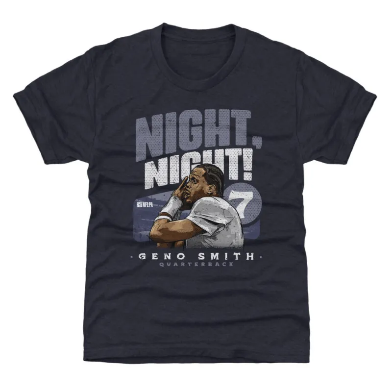 Geno Smith Seattle Night Night WHT sold by 500 Level