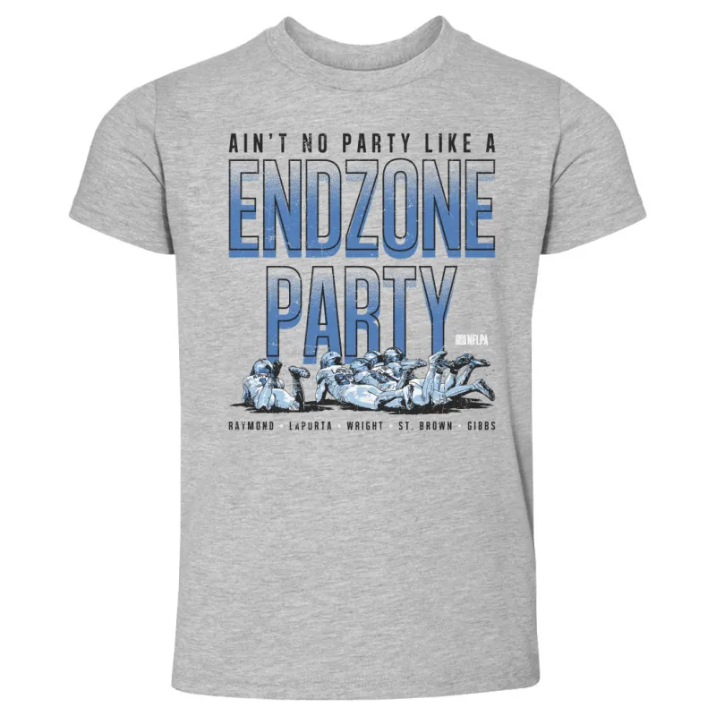 Sam LaPorta Detroit Endzone Party WHT sold by 500 Level