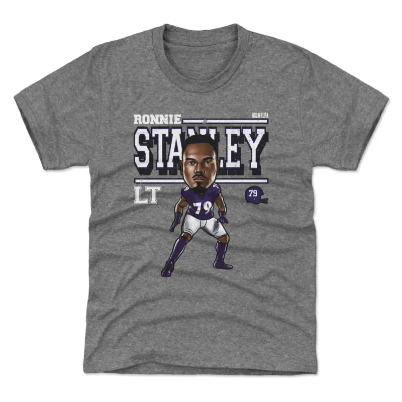Ronnie Stanley Baltimore Cartoon WHT sold by 500 Level