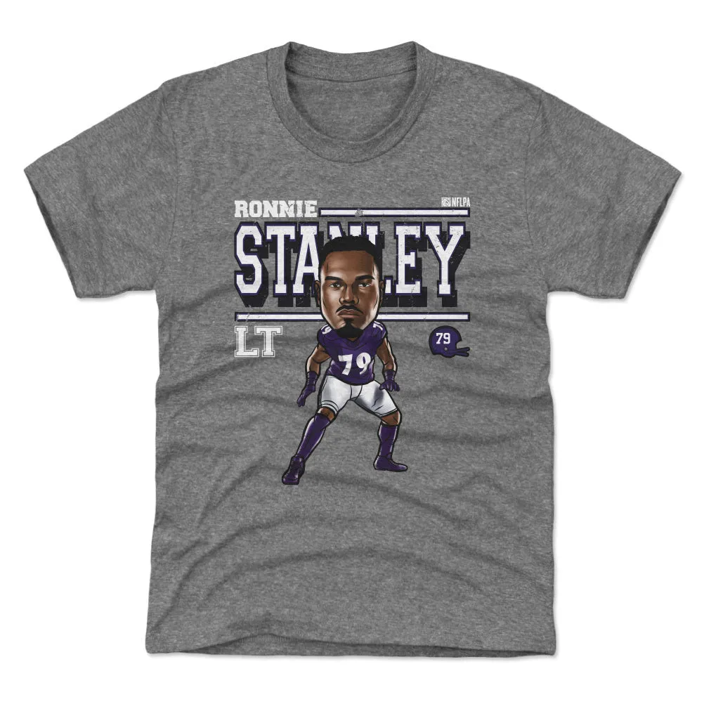 Ronnie Stanley Baltimore Cartoon WHT sold by 500 Level