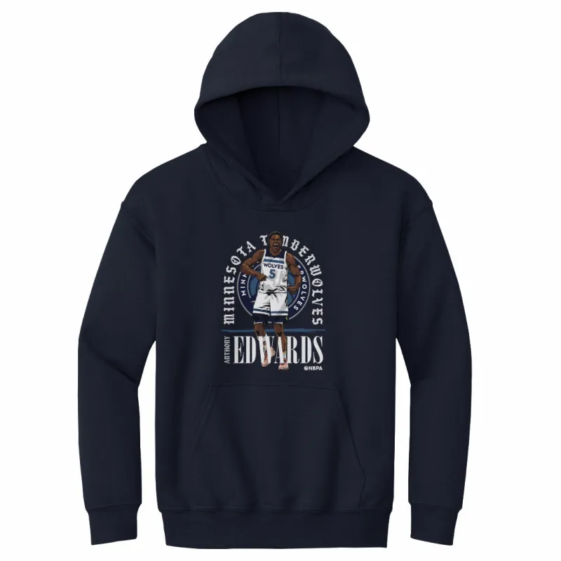 Anthony Edwards Minnesota Timberwolves Shield WHT sold by 500 Level