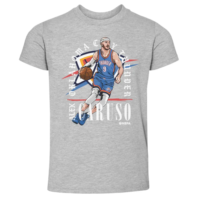 Alex Caruso Oklahoma City Thunder Shield WHT sold by 500 Level
