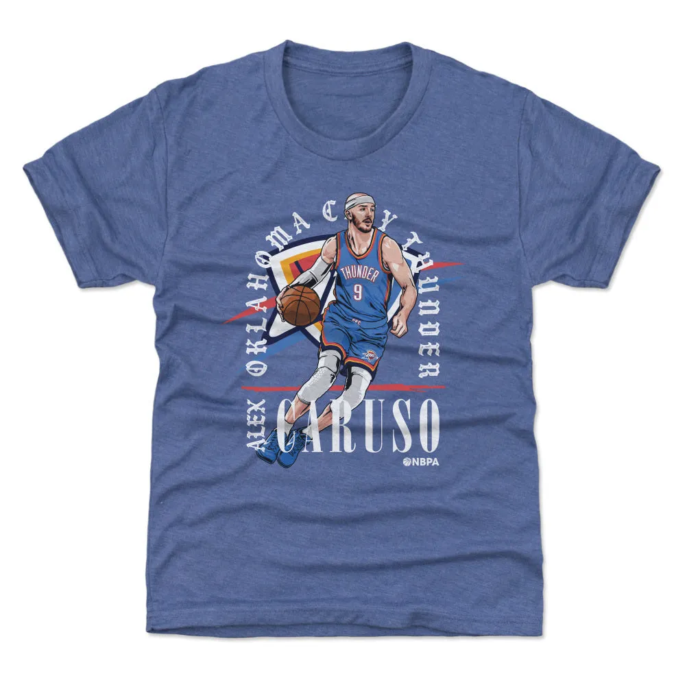 Alex Caruso Oklahoma City Thunder Shield WHT sold by 500 Level