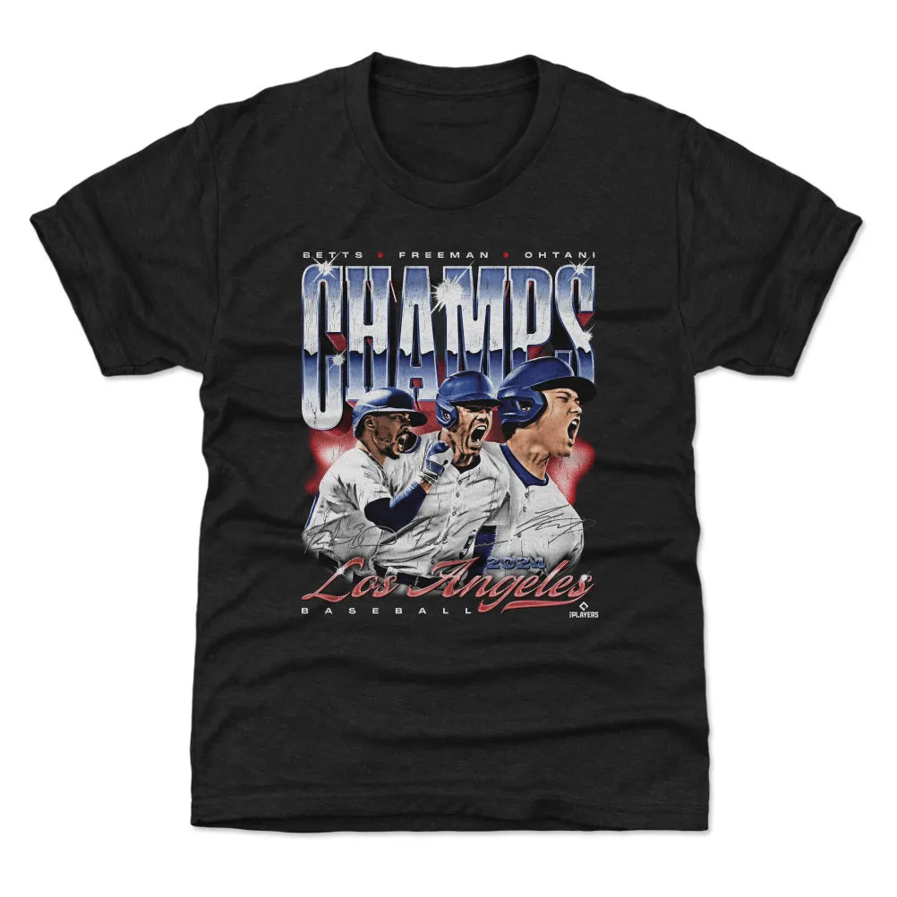 Los Angeles Baseball 2024 Champs Trio Vintage WHT sold by 500 Level