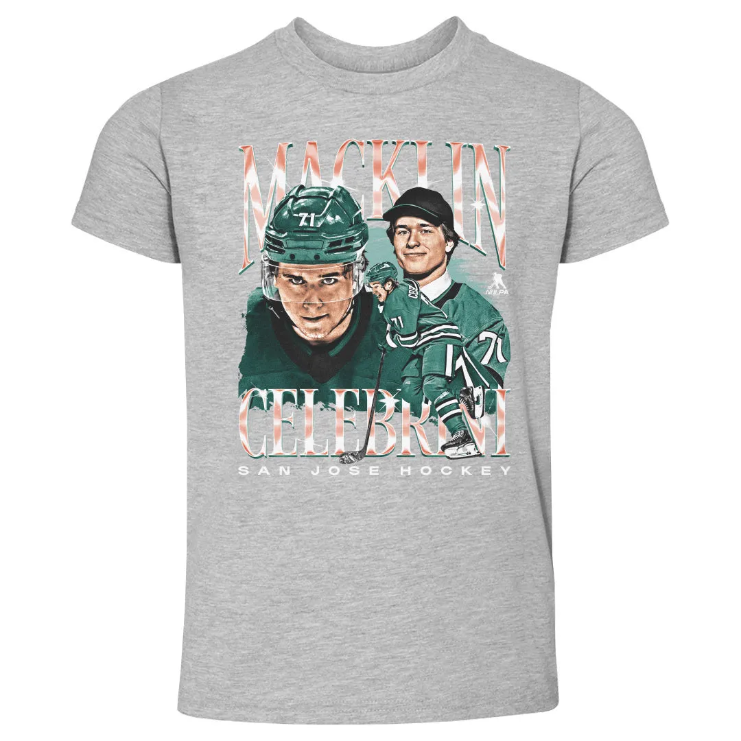 Macklin Celebrini San Jose Vintage WHT sold by 500 Level product image thumbnail 2