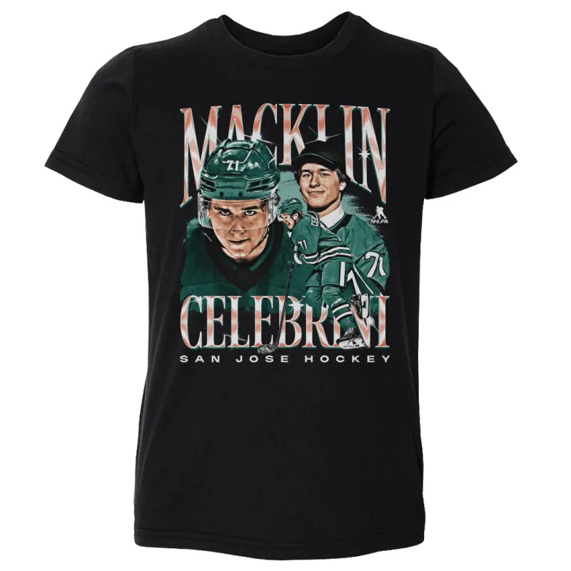 Macklin Celebrini San Jose Vintage WHT sold by 500 Level