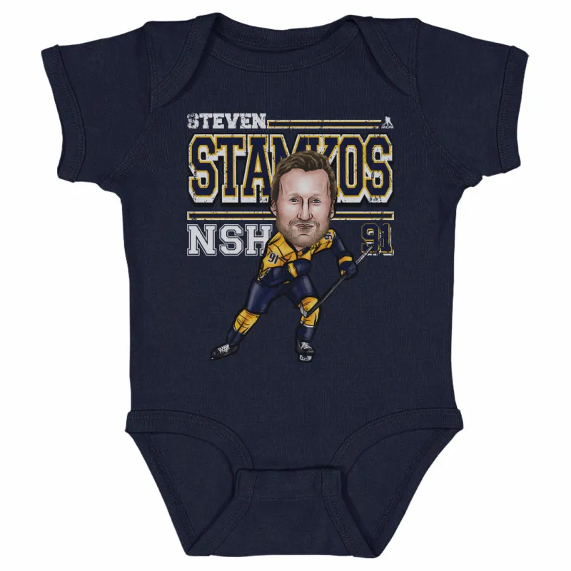 Steven Stamkos Nashville Cartoon WHT sold by 500 Level