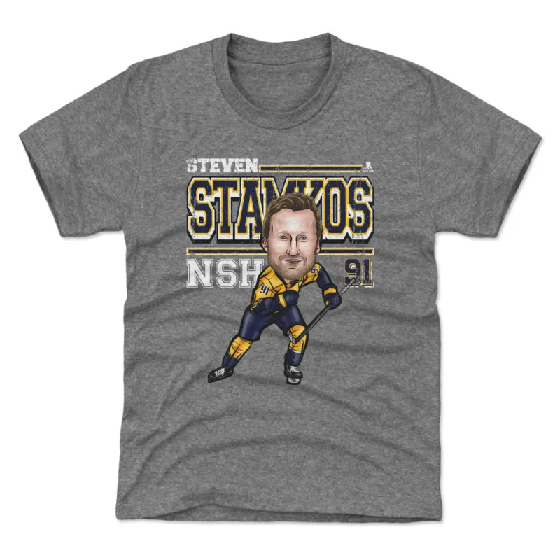 Steven Stamkos Nashville Cartoon WHT sold by 500 Level