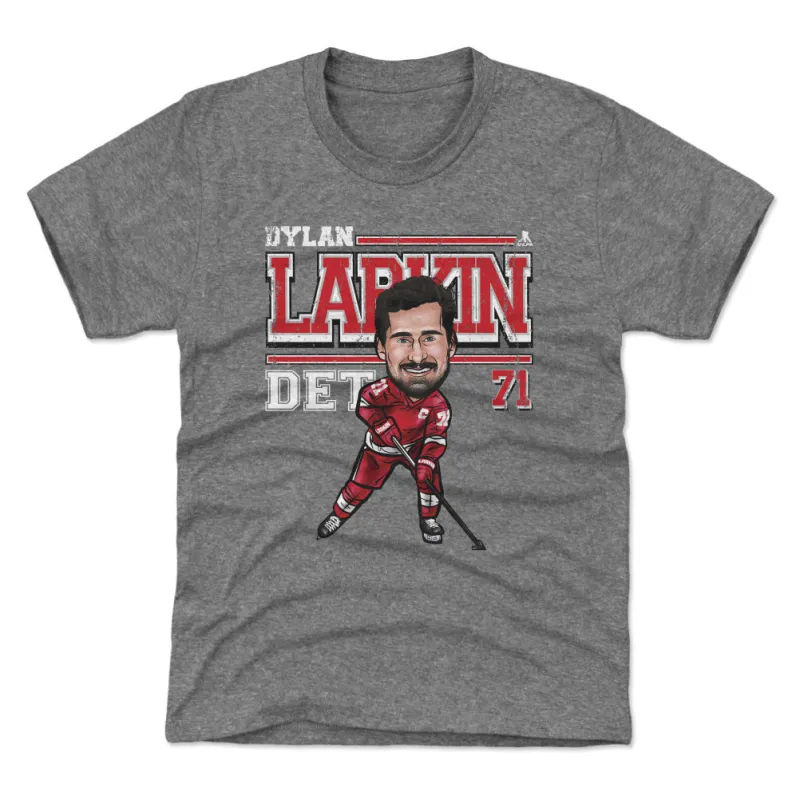Dylan Larkin Detroit Cartoon WHT sold by 500 Level