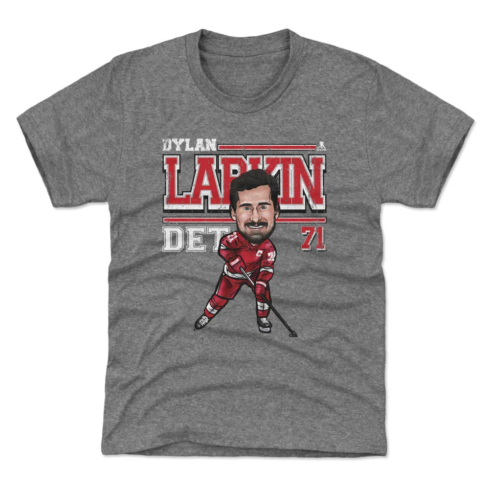 Dylan Larkin Detroit Cartoon WHT sold by 500 Level