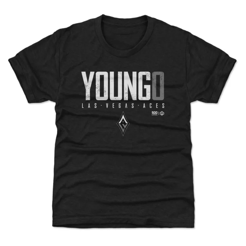 Jackie Young Las Vegas Aces Elite WHT sold by 500 Level