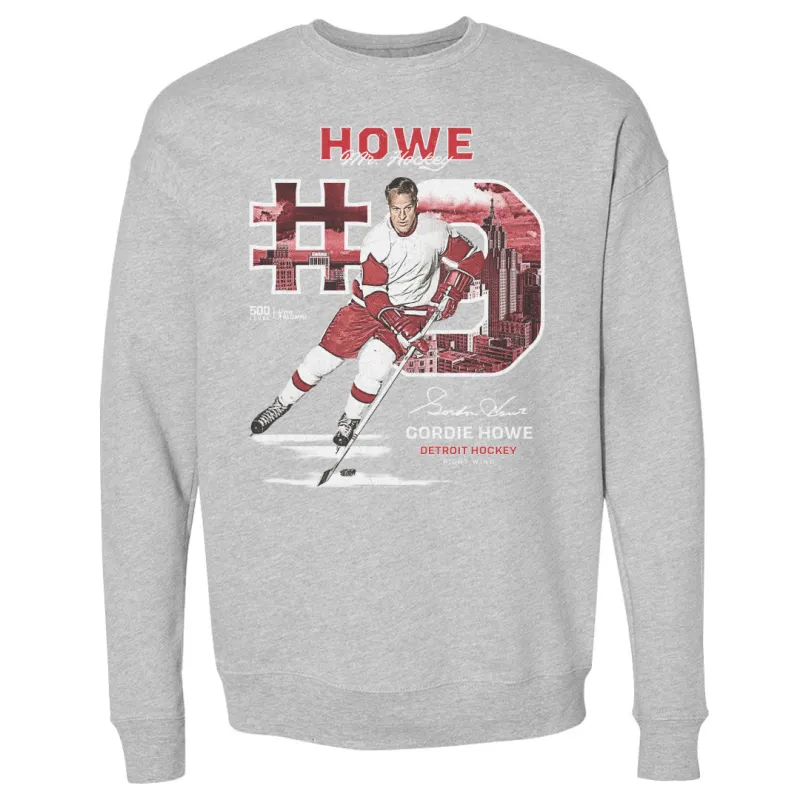 Gordie Howe Detroit Throwback WHT sold by 500 Level