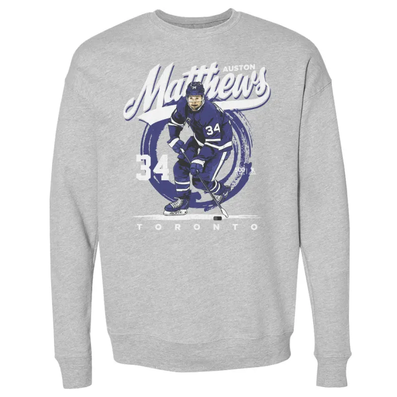 Auston Matthews Toronto Brush WHT sold by 500 Level