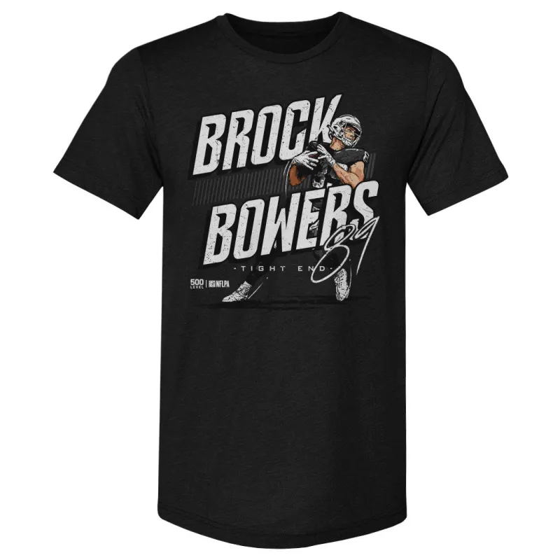 Brock Bowers Las Vegas Player Name WHT sold by 500 Level