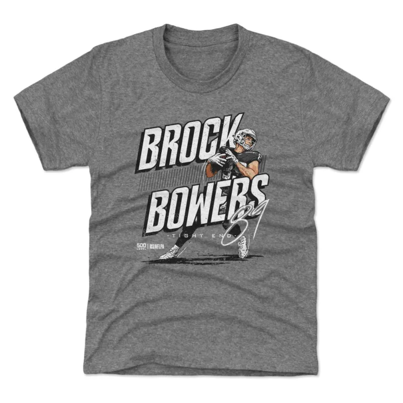 Brock Bowers Las Vegas Player Name WHT sold by 500 Level