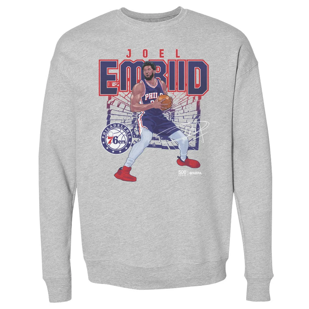 Joel Embiid Philadelphia 76ers Shattered WHT sold by 500 Level