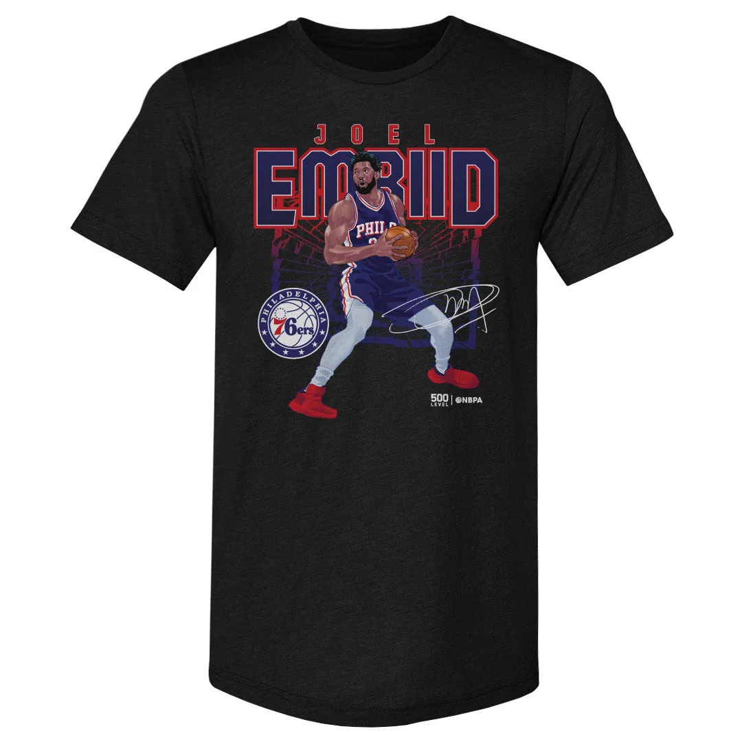 Joel Embiid Philadelphia 76ers Shattered WHT sold by 500 Level