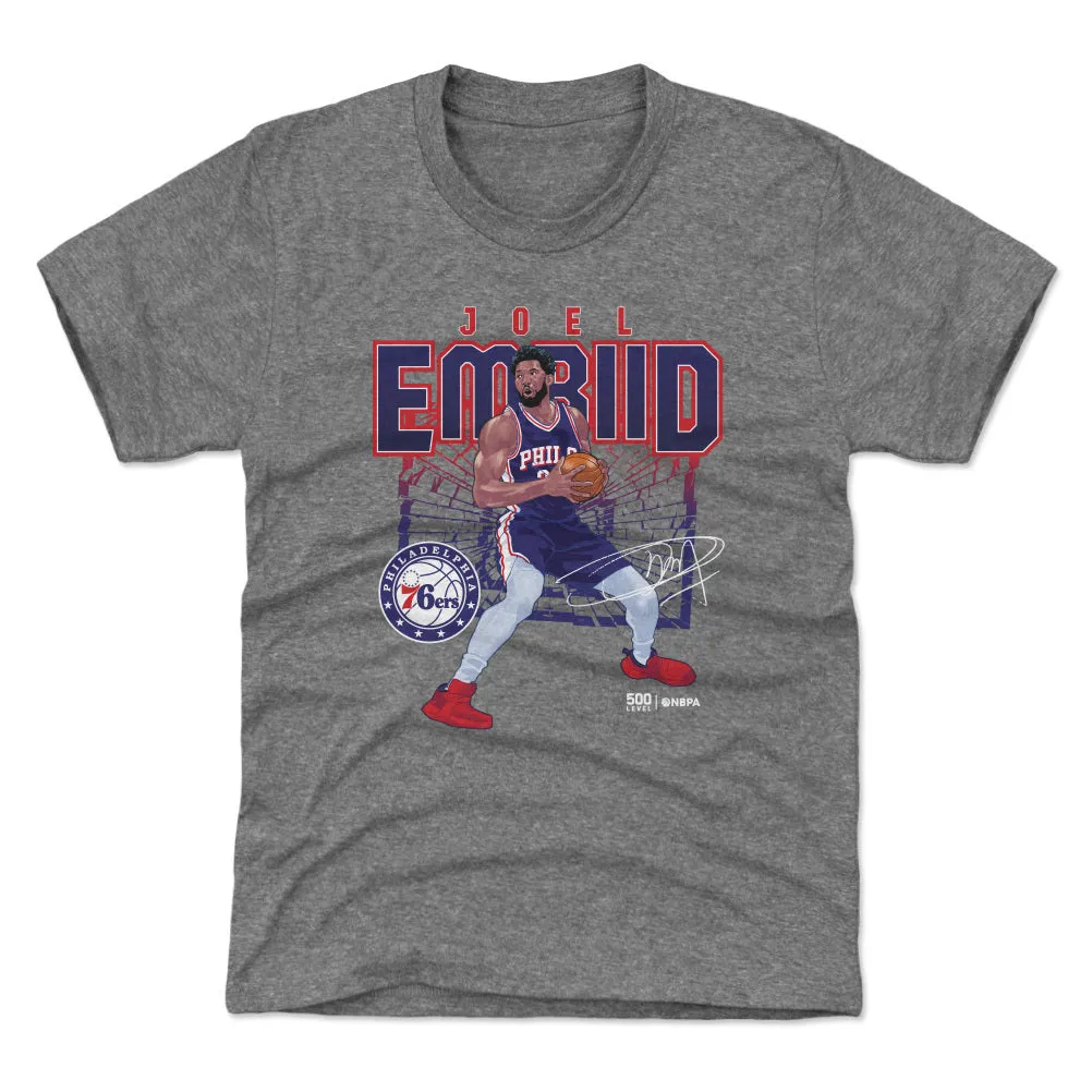 Joel Embiid Philadelphia 76ers Shattered WHT sold by 500 Level product image thumbnail 2