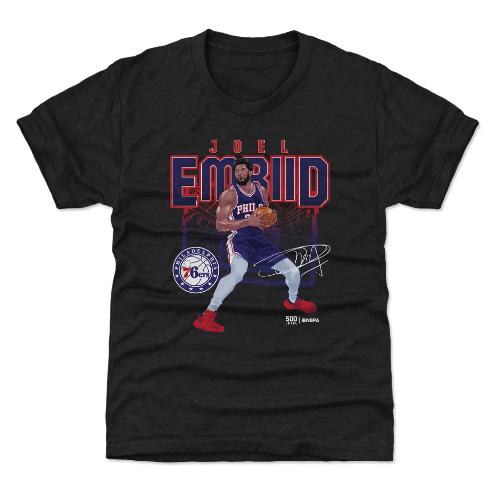 Joel Embiid Philadelphia 76ers Shattered WHT sold by 500 Level