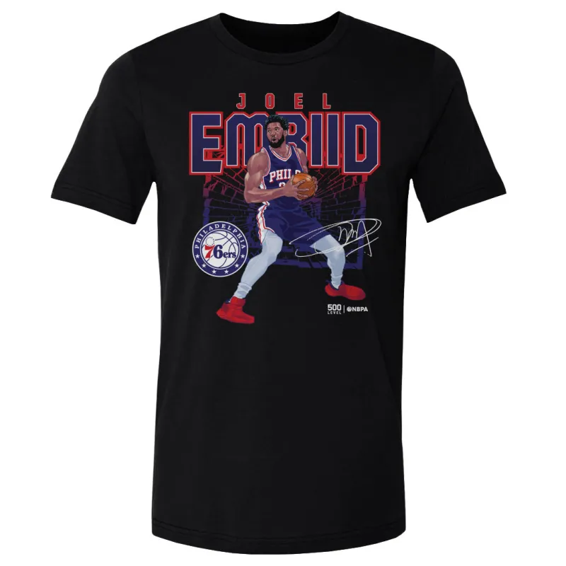 Joel Embiid Philadelphia 76ers Shattered WHT sold by 500 Level