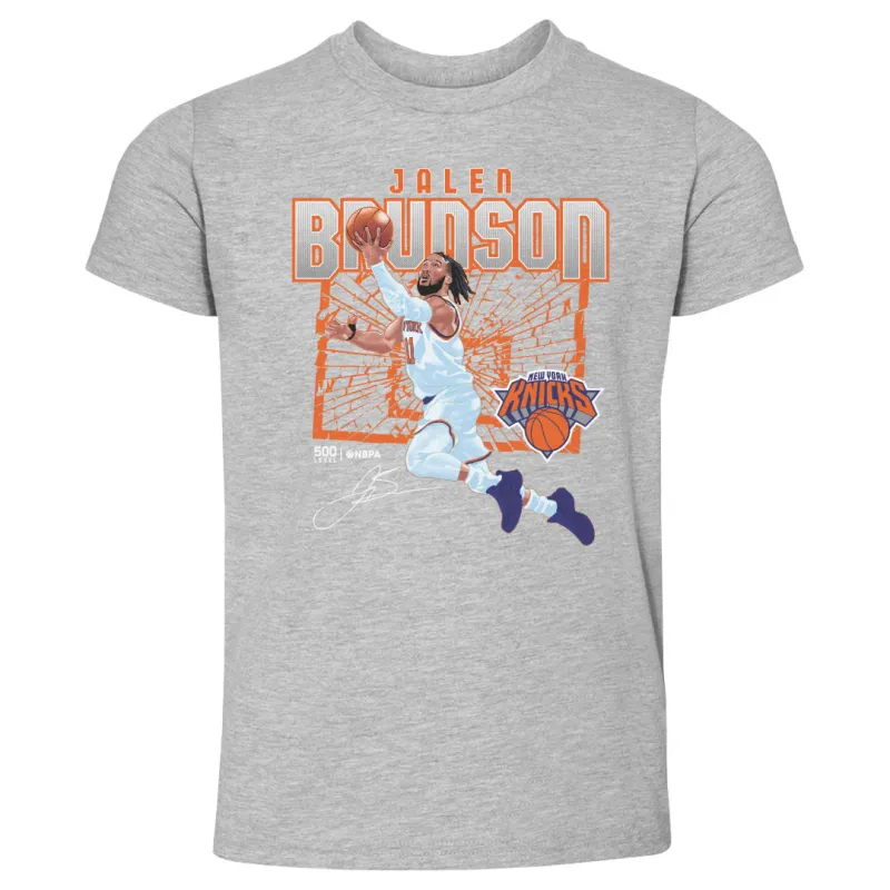 Jalen Brunson New York Knicks Shattered WHT sold by 500 Level