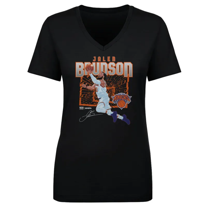 Jalen Brunson New York Knicks Shattered WHT sold by 500 Level