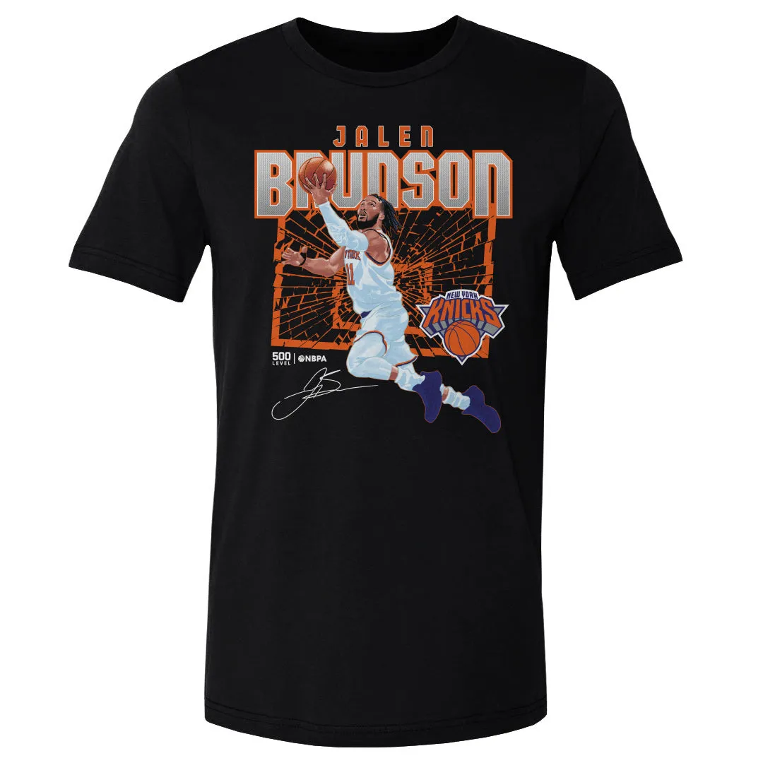 Jalen Brunson New York Knicks Shattered WHT sold by 500 Level