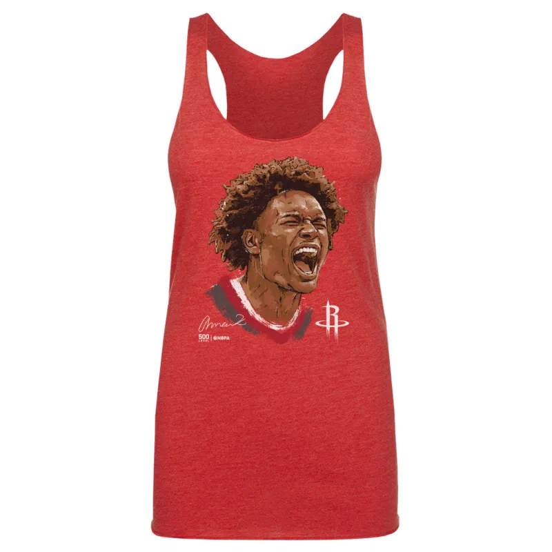 Amen Thompson Houston Rockets Scream WHT sold by 500 Level