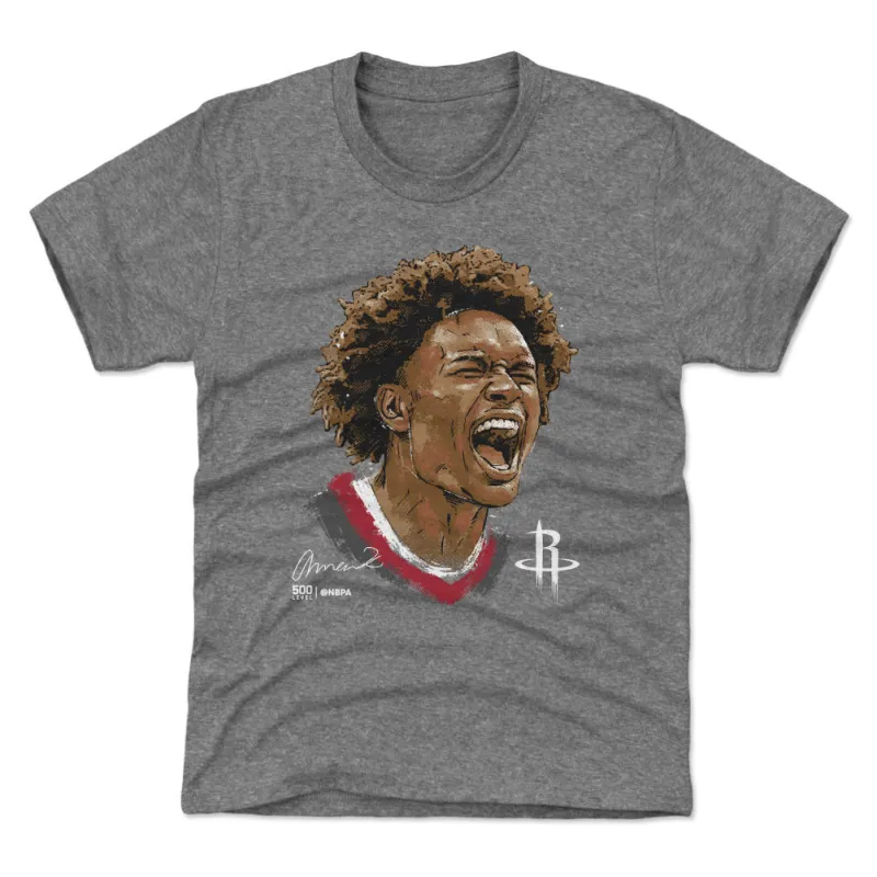 Amen Thompson Houston Rockets Scream WHT sold by 500 Level