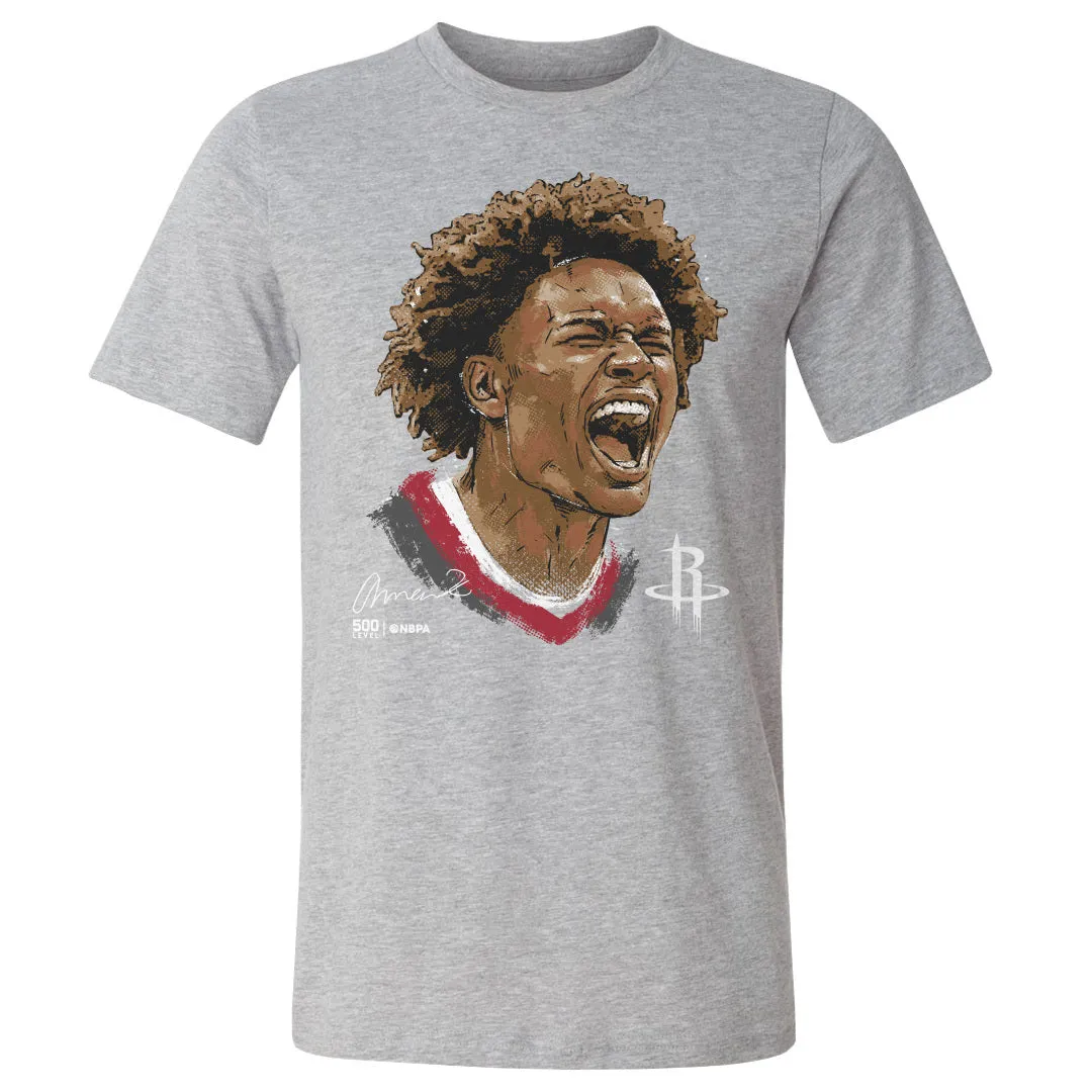 Amen Thompson Houston Rockets Scream WHT sold by 500 Level