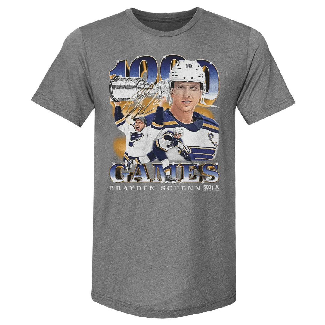 Brayden Schenn St. Louis Blues 1000th Game Vintage WHT sold by 500 Level product image thumbnail 2