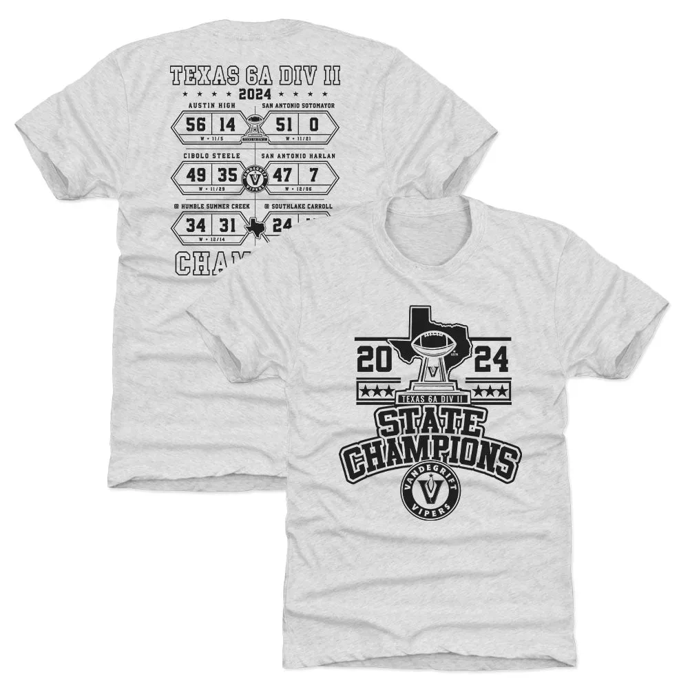 Vandegrift Vipers 2024 6A II State Champions F&B sold by 500 Level