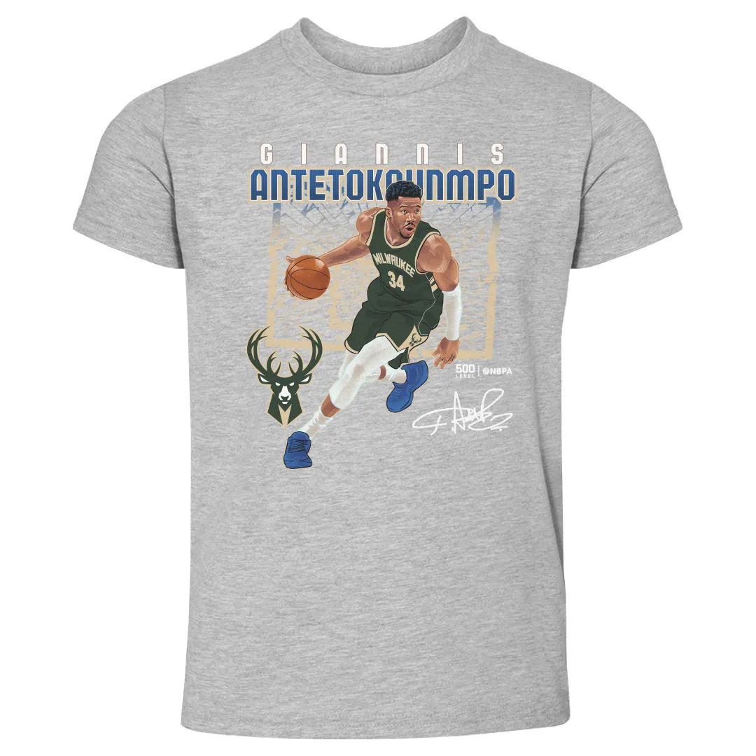 Giannis Antetokounmpo Milwaukee Bucks Shattered WHT sold by 500 Level product image thumbnail 2