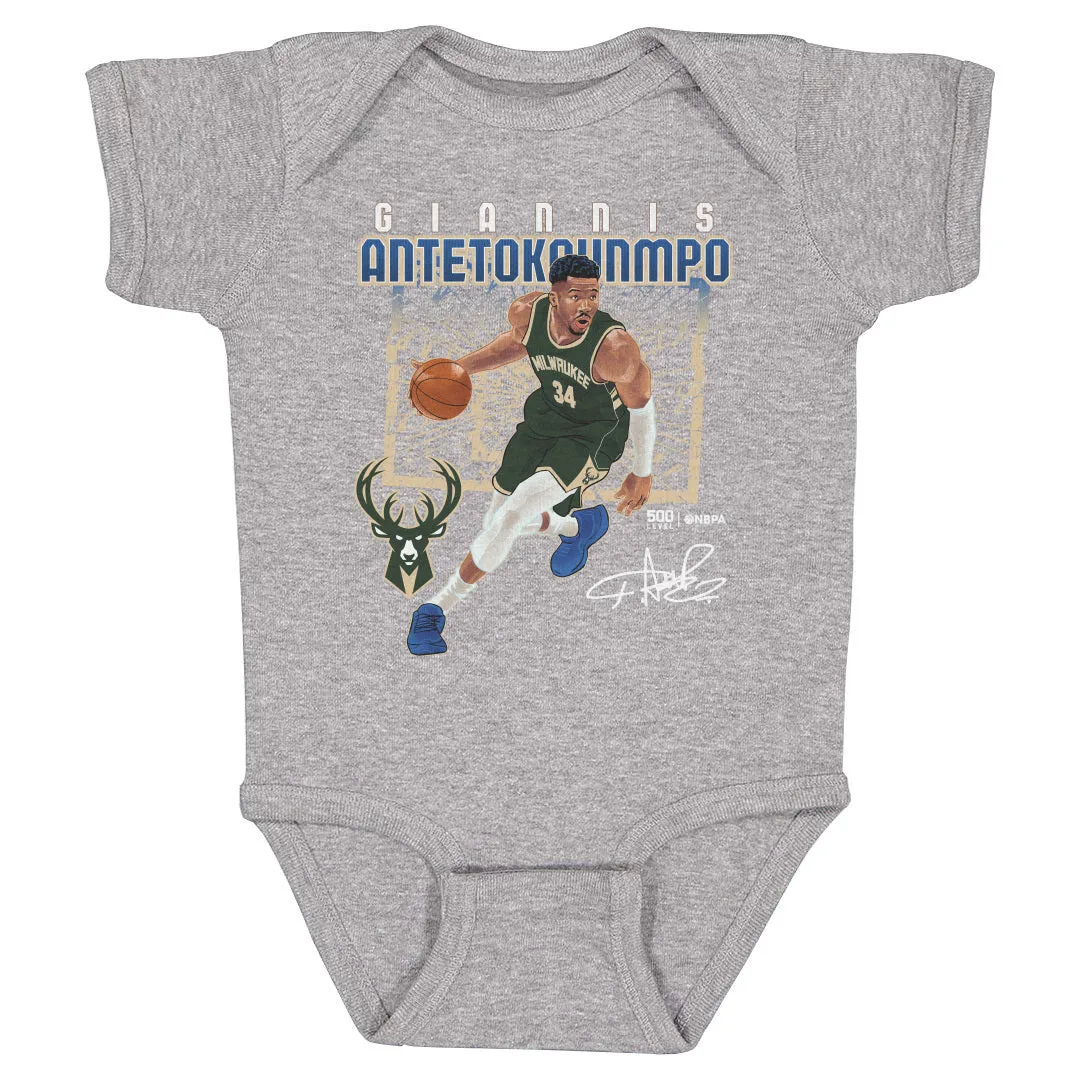Giannis Antetokounmpo Milwaukee Bucks Shattered WHT sold by 500 Level