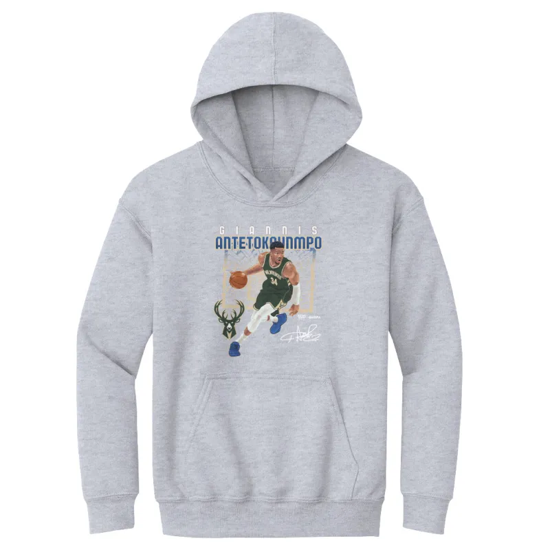 Giannis Antetokounmpo Milwaukee Bucks Shattered WHT sold by 500 Level