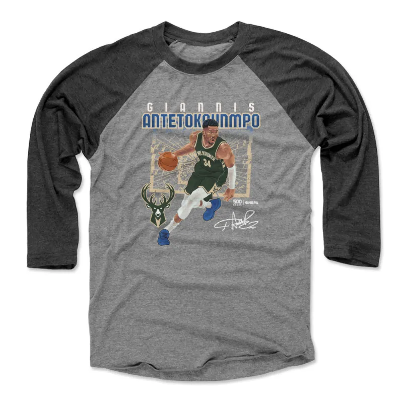 Giannis Antetokounmpo Milwaukee Bucks Shattered WHT sold by 500 Level