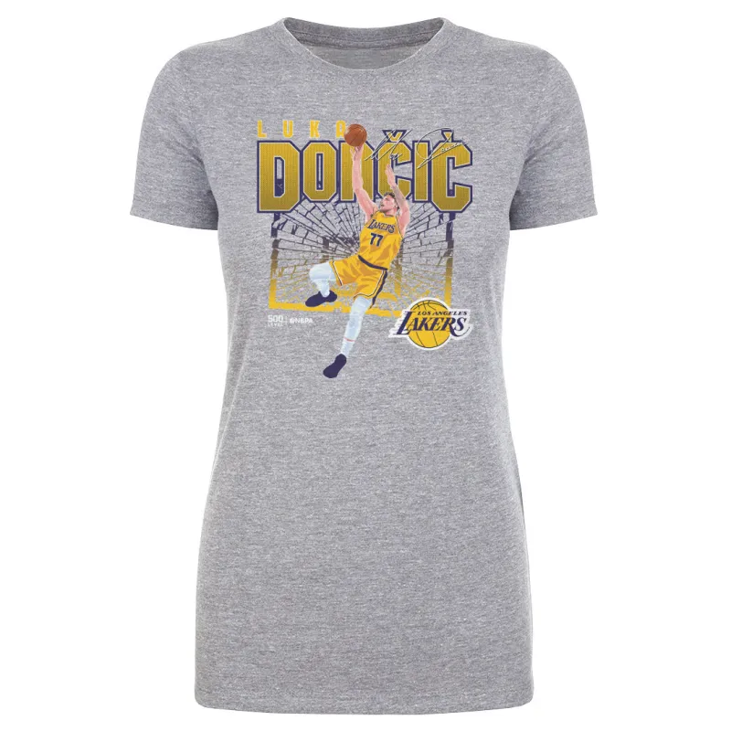 Luka Doncic Los Angeles Lakers Shattered WHT sold by 500 Level