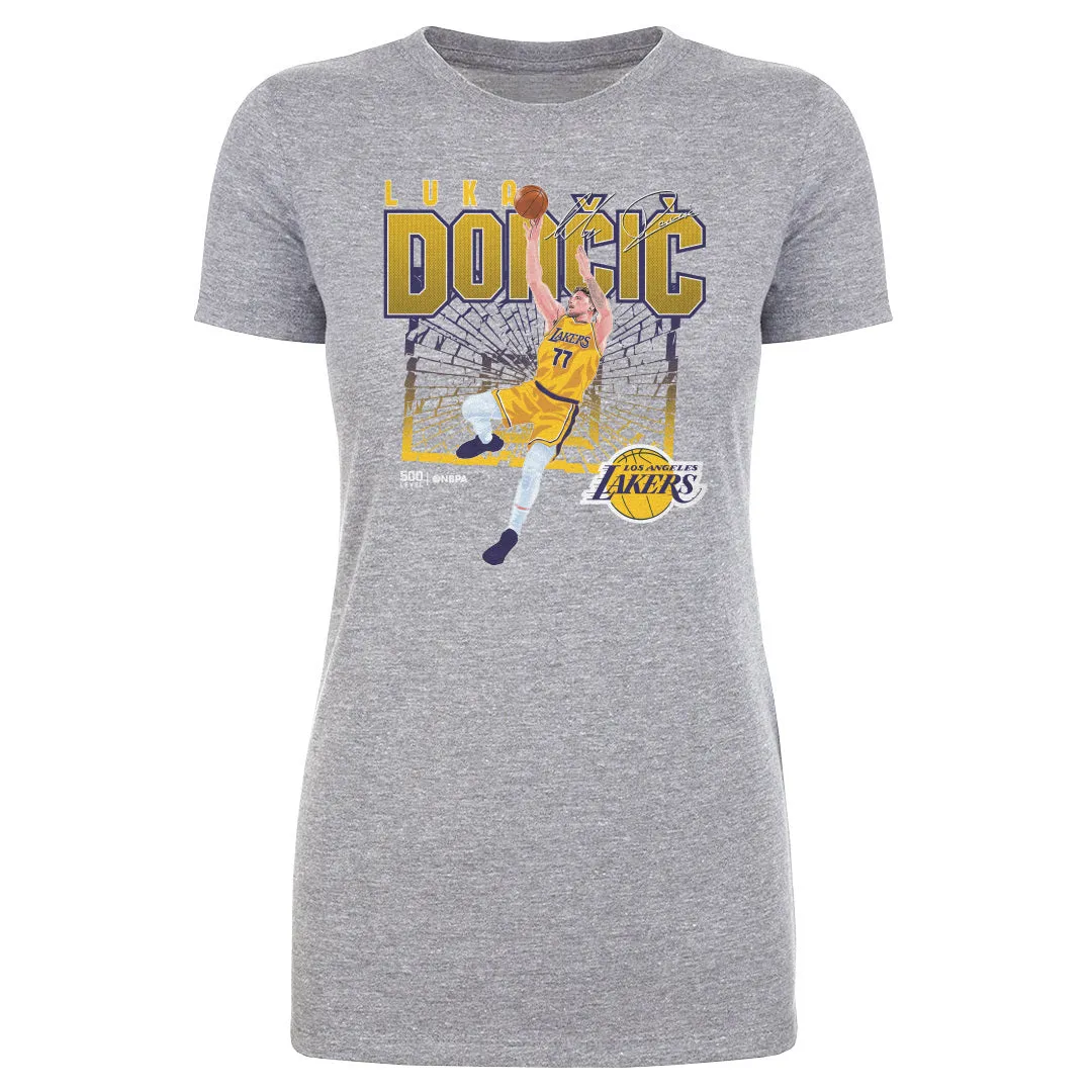 Luka Doncic Los Angeles Lakers Shattered WHT sold by 500 Level