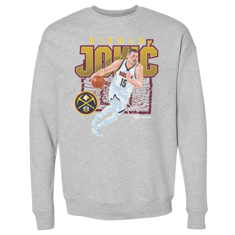 Nikola Jokic Denver Nuggets Shattered WHT sold by 500 Level