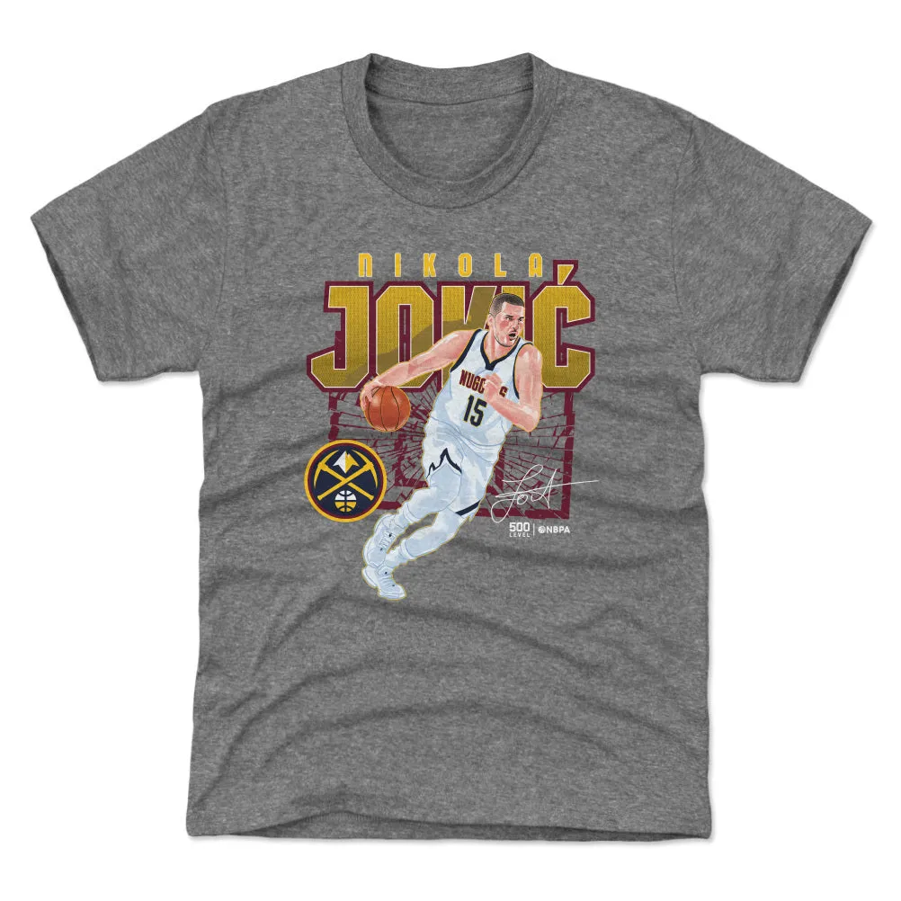 Nikola Jokic Denver Nuggets Shattered WHT sold by 500 Level product image thumbnail 2