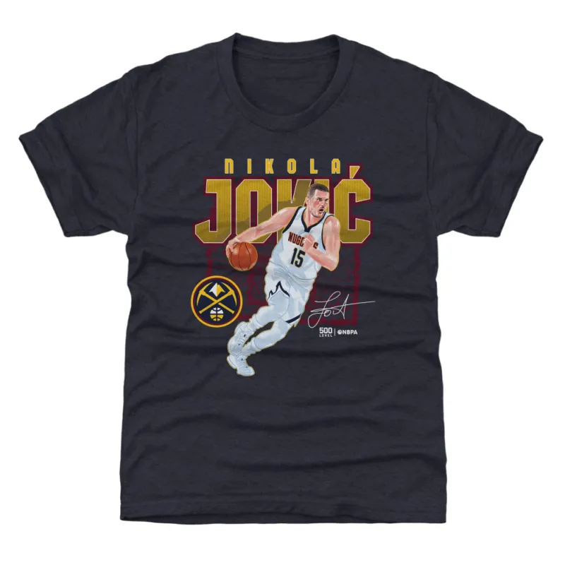 Nikola Jokic Denver Nuggets Shattered WHT sold by 500 Level