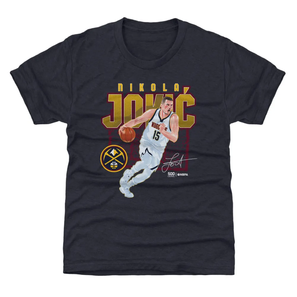 Nikola Jokic Denver Nuggets Shattered WHT sold by 500 Level
