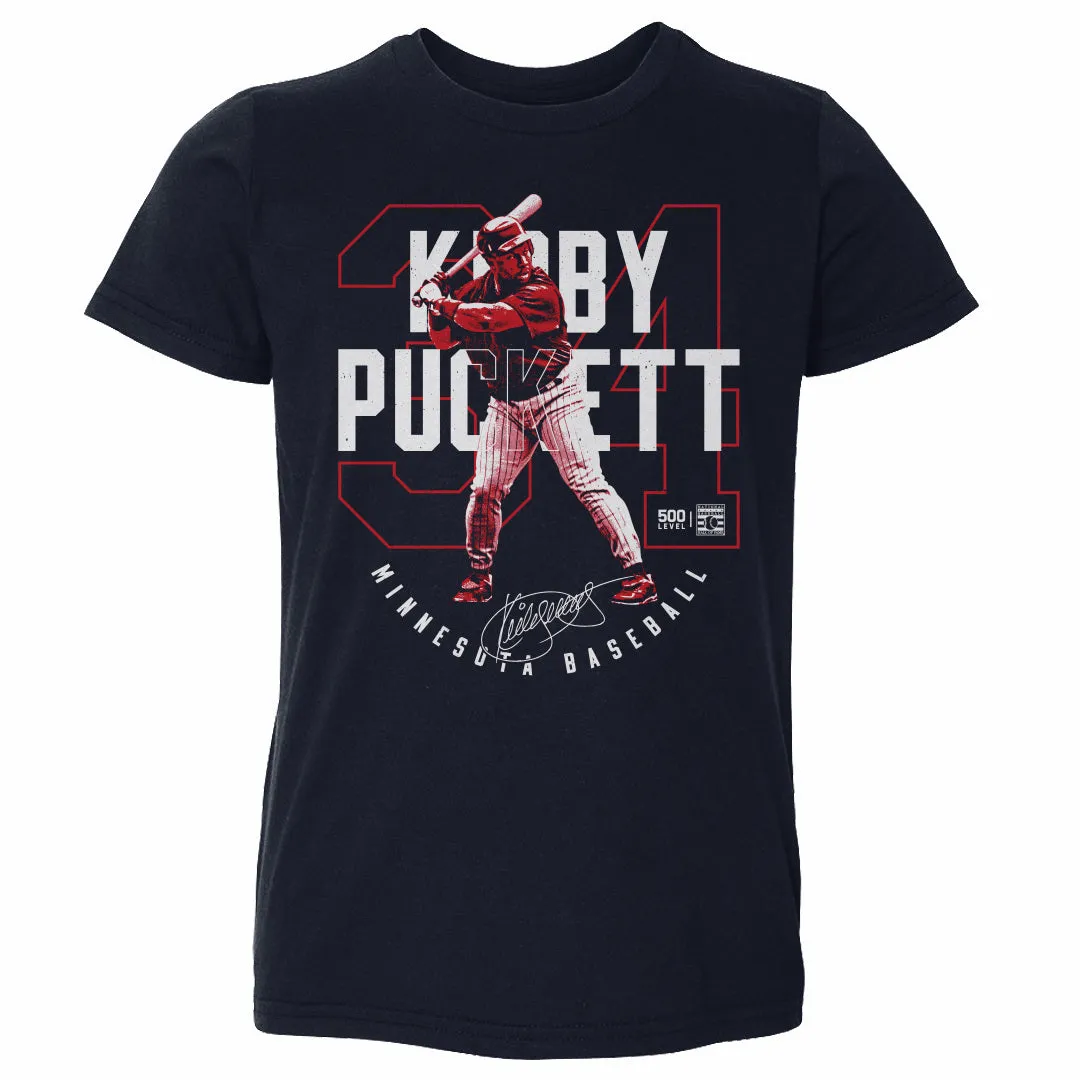 Kirby Puckett Minnesota Outline WHT sold by 500 Level